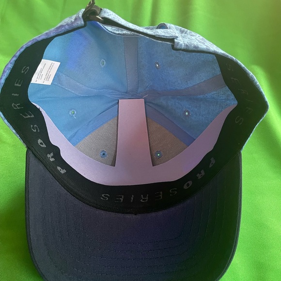 PRO SERIES PGA Tour Golf Professional Moisture Blue Curved Bill Adults Hat Cap - Picture 6 of 7